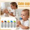 Bear Shaped Plastic Drink Cup with Straw and Secure Lid for Kids and Adults Suitable for Cold Beverages and Parties