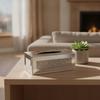 Tissue Box Holder Decorative Cover Tabletop for Vanity, Desk