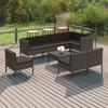 Day and Night - Day and Night Garden Furniture Set 9 Pieces and Gray Synthetic Rattan Cushions