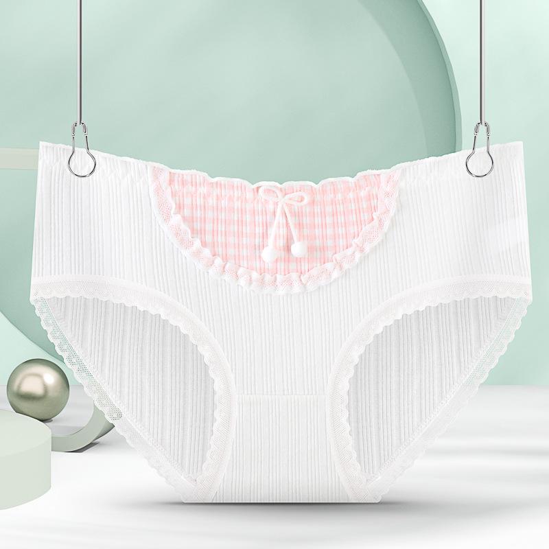 Женские трусики-брифы Lolita из чистого хлопка с дышащей отделкой и средней посадкой