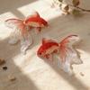 4PCS Sew On Goldfish Applique Multi-Color Goldfish Patches  Daily Fashion