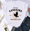 Японское аниме Haikyuu Футболка Женская Топ Харадзюку Японский Стиль Футболка Унисекс Летняя Одежда Y2k Короткий Рукав Женские Футболки