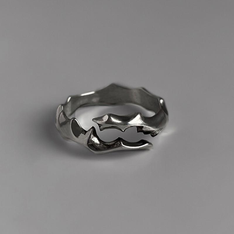 Регулируемое ротанговое кольцо с регулируемым отверстием для мужчин и женщин, винтажная мода, персонализированный подарок ручной работы