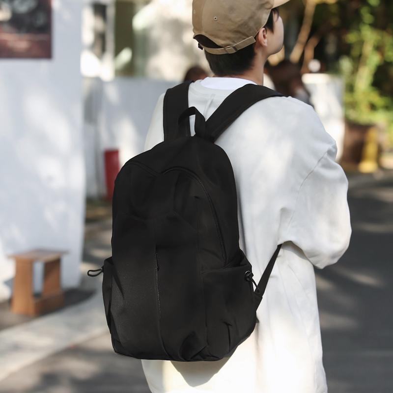 Рюкзак Простой однотонный рюкзак для студентов кампуса Школьный рюкзак