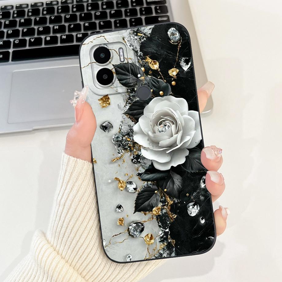 Чехол для Xiaomi Redmi A1+ A2+ A1 A2 A3 A3X A3 Pro Funda Redmi A5 A4 С рисунком Сердце Бантик Цветочный Мотив Чехол Мягкий Силикон