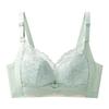 New sexy lace palm print cup comfortable collection breast no steel ring text bra gather anti-sagging