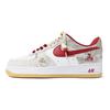 Nike Кроссовки Air Force 1 для скейтбординга, унисекс, низкие, бежевые, красные, белые, IB6388-101(Команда1492-)