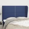 VidaXL Headboard with Ears Blue 147x23x118-128 Cm Fabric3117820