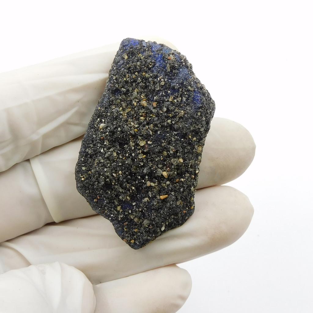 Натуральный Сапфир Синий 76.35 Карат Неограненный Необработанный Добытый в Земле СЕРТИФИЦИРОВАННЫЙ Свободный Драгоценный Камень ay-72-h