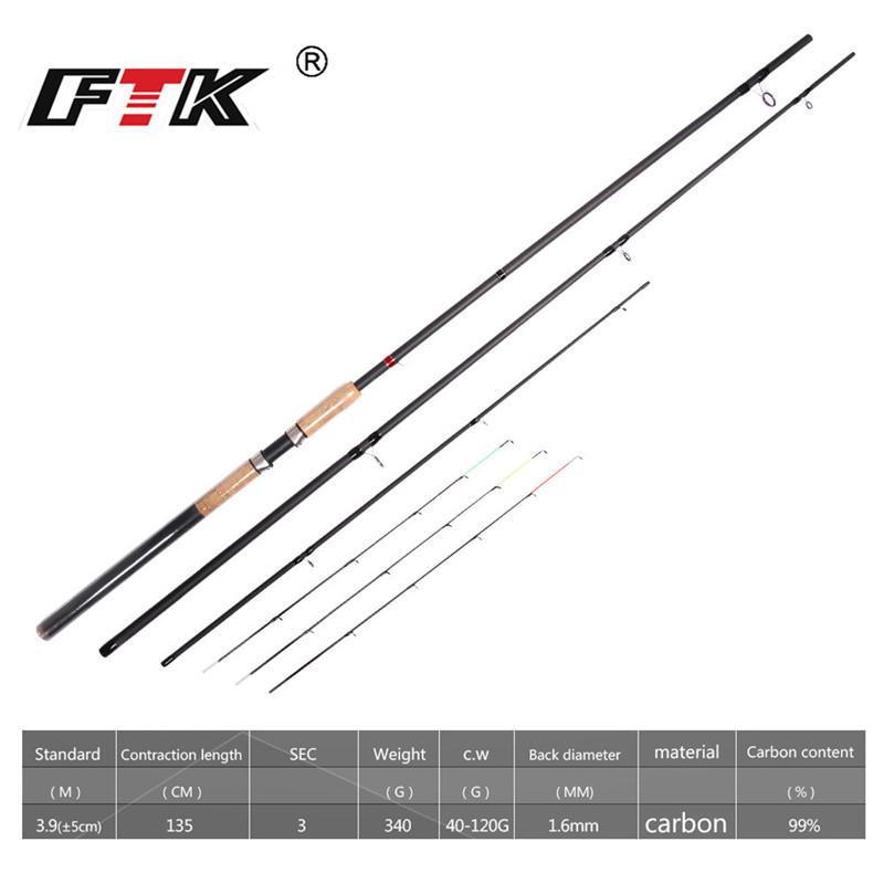 FTK 99% высокоуглеродистая фидерная удочка для спиннинга, стандартная 1,6 мм карповая палка, супер рыболовные снасти