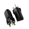 2pcs Black 6-15P To 5-15R American  Plug Adapter Nema 6-15R American  Gauge Adapter  Electrician