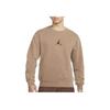 Jordan Embroidered Logo Sport Knit Pullover Crewneck Sweatshirt Men Tops Camel DO2308-256