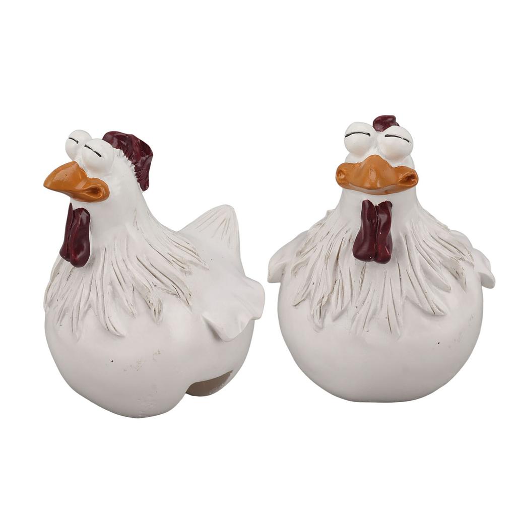 Забавная фигурка цыпленка, украшение из синтетической смолы, цветная изысканная смоляная фигурка цыпленка, украшение для