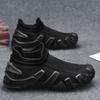 Персонализированная мужская обувь 2025 весна новая дышащая сетка на одной педали носки с высоким верхом обувь на платформе повседневная спортивная трендовая обувь