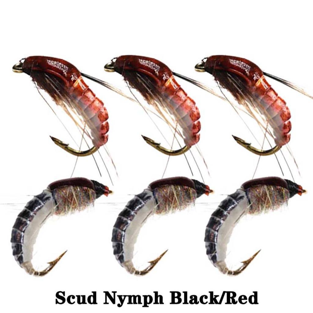 Fishing Lures - 6/9Pcs/Box Realistic Nymph Scud Fly for Trout Fishing Fly Tying Artificial Bait Lure