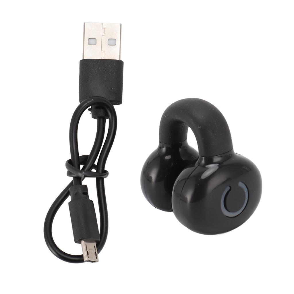 1pc Bluetooth V5.3 Ear Clip Bluetooth Headphone Stereo Noise Canceling Waterproof Bone Conduction