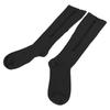 1 Pair 15‑20mmHg Closed Toe Zipper Compression Socks Women Knee High Compression Stockings Black L/XL