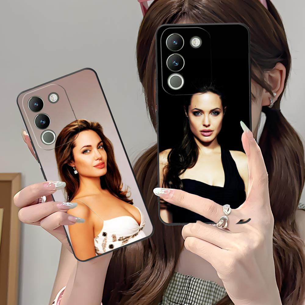 Матовый чехол из ТПУ Angel Jolie для мобильного телефона VIVO Y77 76 75 74 73 72 58 56 55 51 50 38 36 Y19 Y18 Y03 Y01 5G Цветная обложка