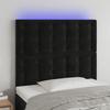 VidaXL LED Headboard Bedroom Furniture Single Bed Accessory Headboard Interior Black 3122902