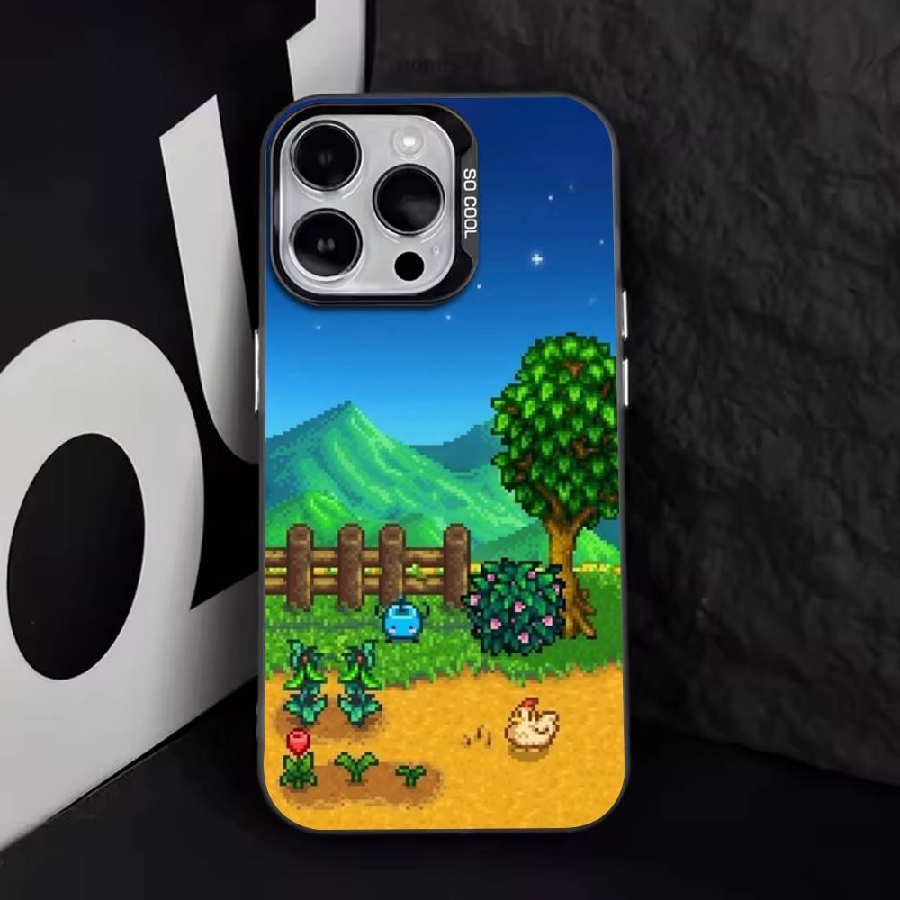 Stardew Valley Чехол для телефона для iPhone 17,16,15,14,13,12,11 Plus,Pro Max,XS,Красочный Серебристый Черный Чехол