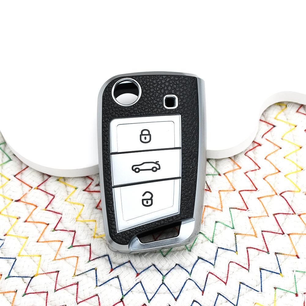 Кожаный TPU Стиль Чехол Брелок Держатель Для Seat Ateca Leon Fr 2 Ibiza Чехол Для Ключей Автомобиля Для Vw Volkswagen Golf 7 Mk7 Tiguan Mk2
