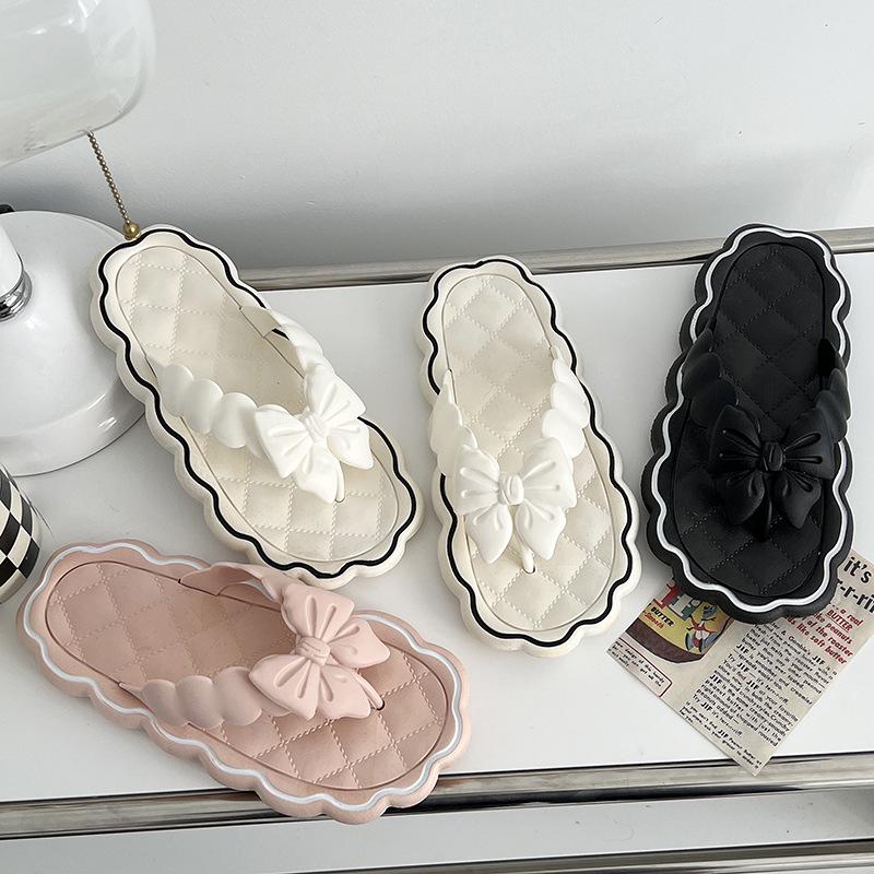 Женские шлепанцы в корейском стиле — толстая подошва, модный дизайн для активного отдыха на лето.