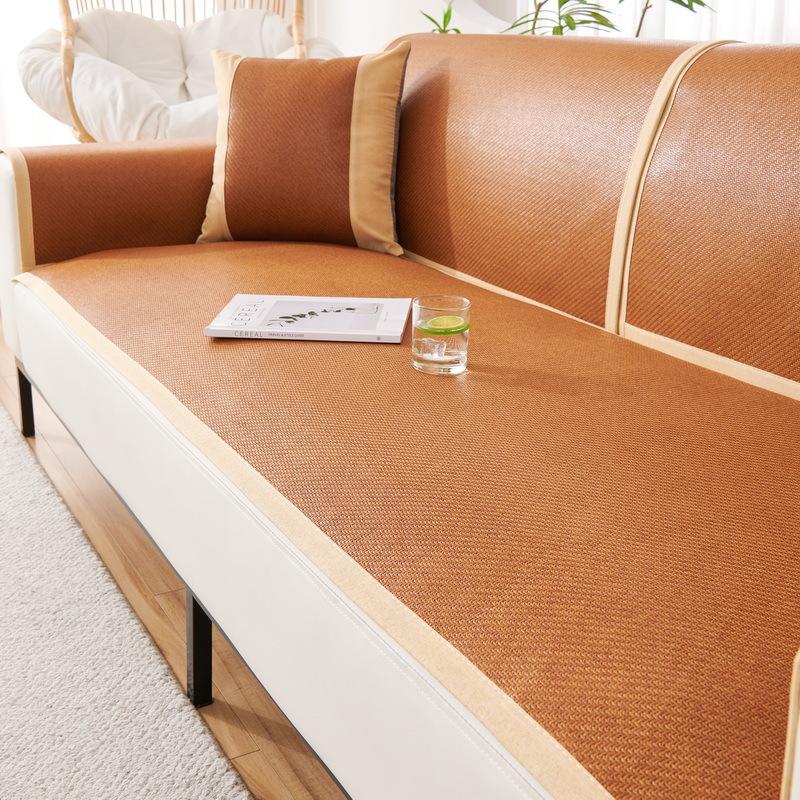 Популярный Новый Коврик из Ледяного Ротанга Подушка для Дивана Холодное Летнее Покрывало Современный Летний Коврик из Ледяного Шелка Нескользящий