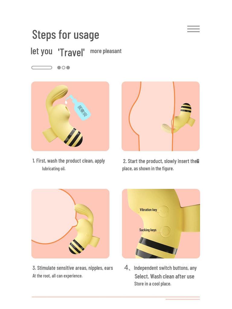 Namiya Tiny Bee Vibe: Милая и мощная вибрация и всасывание Секс-игрушка для женщин