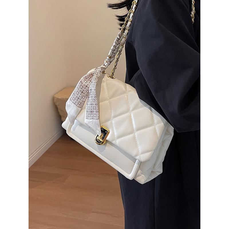 Легкая роскошная красная сумка через плечо высокого класса для женщин, новая модная сумка-цепочка высокого качества Sense Plaid, популярная текстура, сумка через плечо