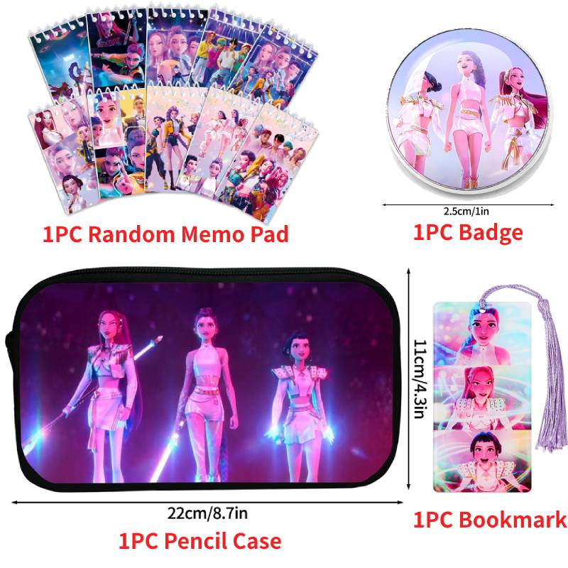 Demœ Hunters DIY Stickers Set Puzzle Face Changing Stickers Kpop DIY Phone Laptop Luggage Skateboard Graffiti Decals Kids Gift