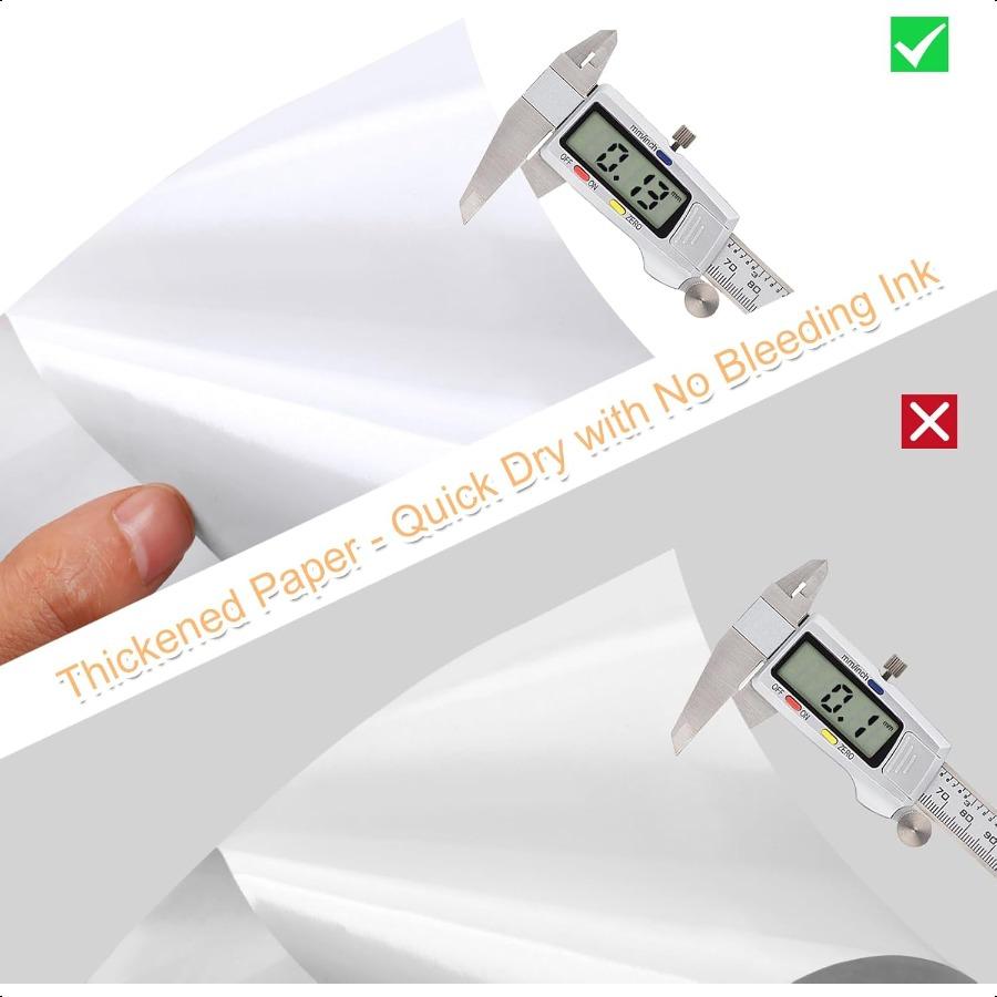 Печатная наклейка для струйного принтера 40 листов 8,5 дюйма x 11 матовая наклейка для принтера бумага наклейки с полным листом бумага для наклеек f