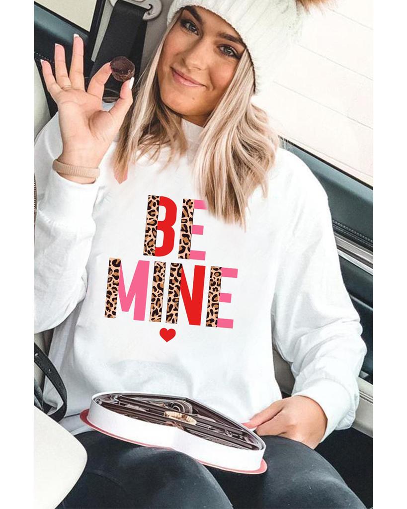 Azura Exchange Свитшот с длинным рукавом и принтом «Леопардовое сердце»