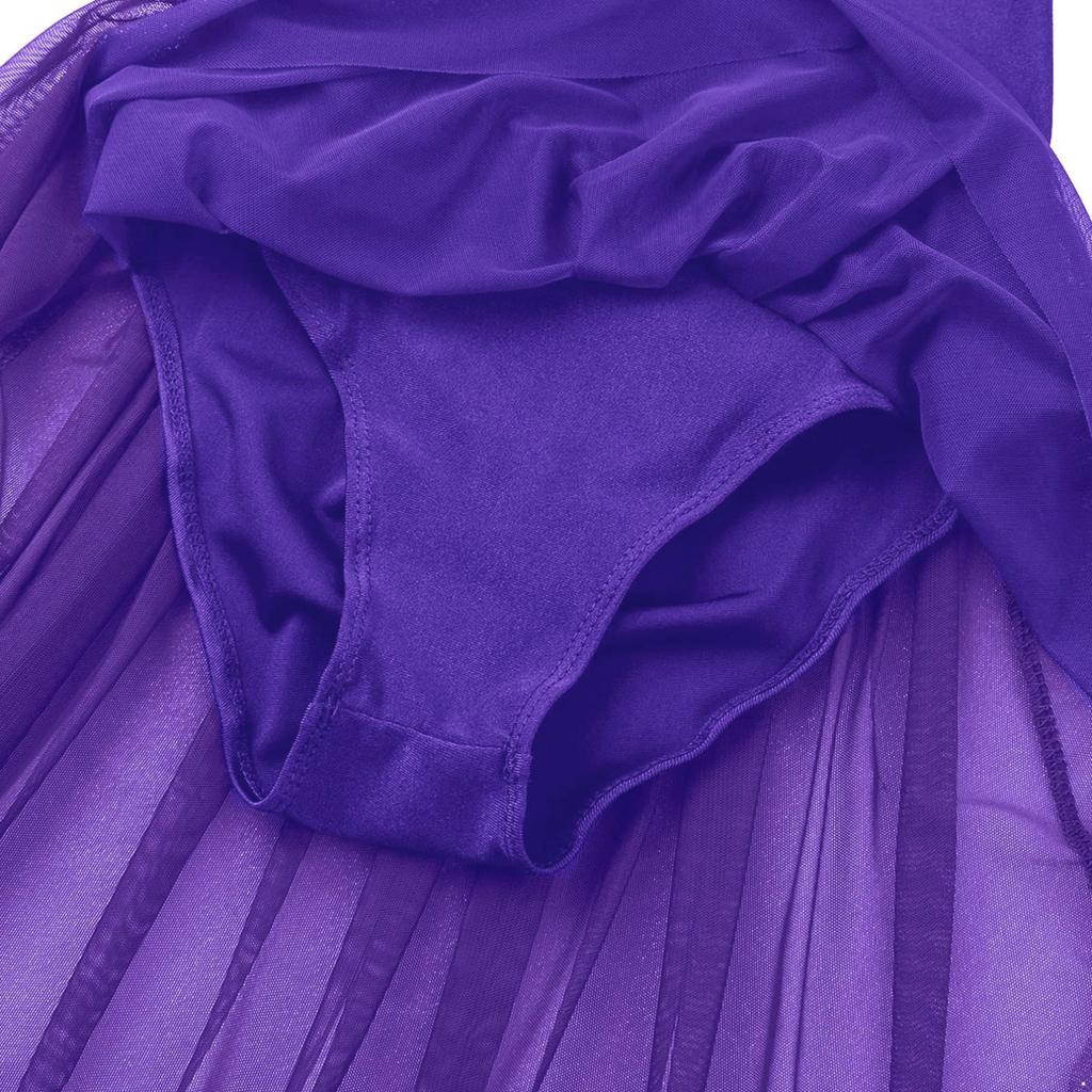 Lyrical Modern Dance Dresses for Kids Girls Sleeveless Tank Dress Ballet Dance Leotard Dress Dancewear