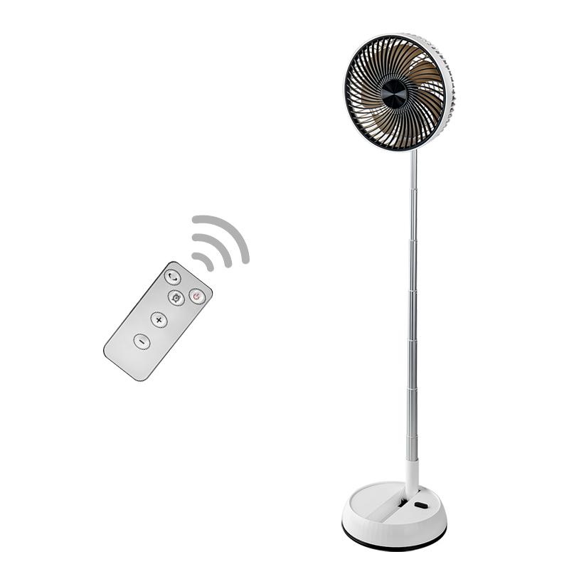 outdoor fan Remote control aluminum alloy folding fan with adjustable head portable silent desktop vertical multi-purpose