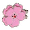 Магнитный маркер для мяча для гольфа Pink Peach Blossom Golf Hat Clip Metal Golf Accessories для любителей гольфа