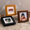 1Pc Arrange Decorate Wooden Photo Frame Furniture Mini Photo Frame Vintage Picture Photo Frame Mini Album Ornament Porta Retrato Baby Photo Frame