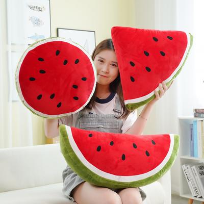 Креативная подушка-игрушка в виде арбуза, плюшевая кукла, подушка для дивана, детская кукла, успокаивающая кукла, подарок для активности