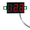 2 Wires DC Voltage Display Accurate Pressure Measurement DC 5V-30V 0.28 Inch Digital Voltage Tester Reverse Polarity Protection
