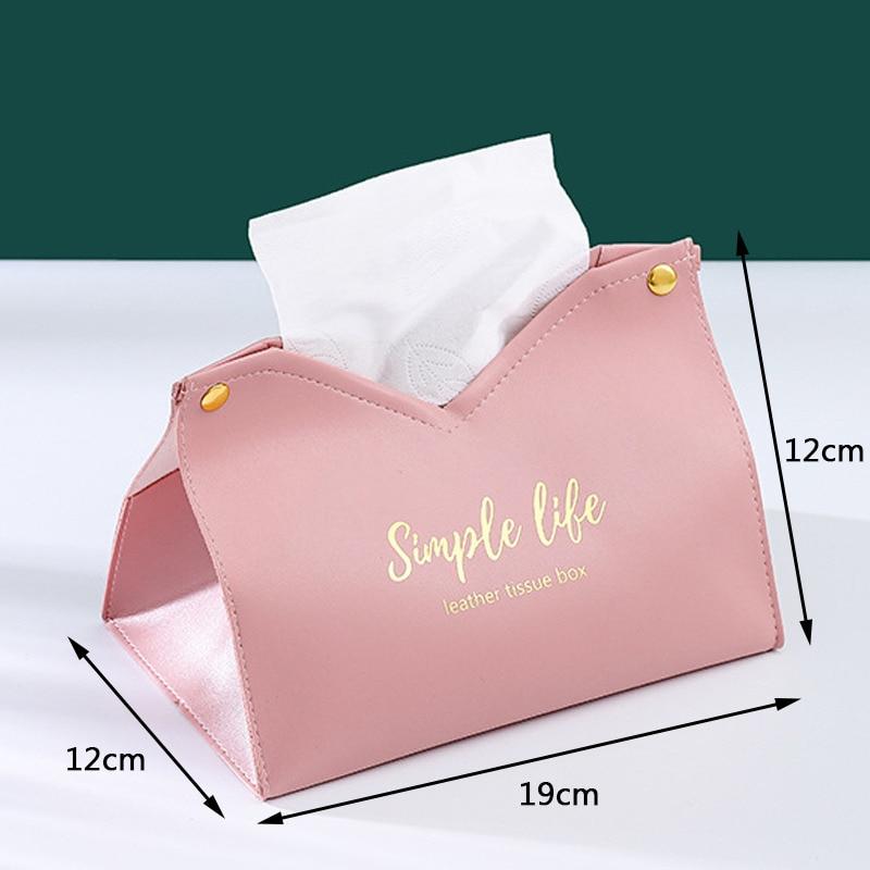 Держатель для салфеток для домашнего офиса, прочный ящик для хранения из искусственной кожи, настольный салфеточный чехол для туалета, автомобиля, антивлаговый бумажный контейнер для перекачки