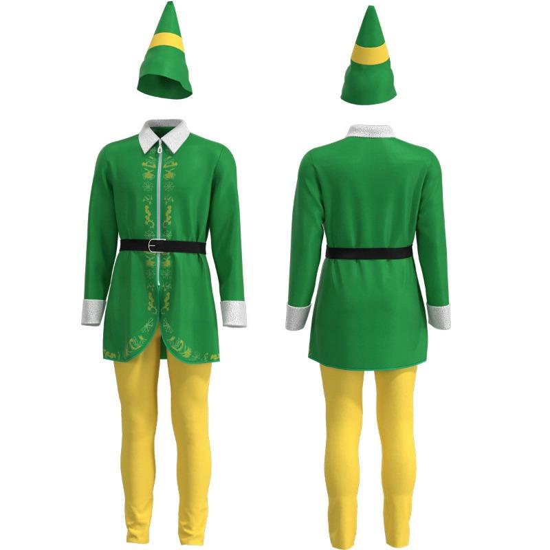 Adult Men's and Women's Christmas Performances Cosplay, Santa Claus Christmas Dress Couple Performances