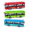 Alloy Car 15Cm Bus Model Diecast Double-Decker Pull Back Vehicle Children's Toy Car Bus Toy Car for Boys Girls Birthday Gifts