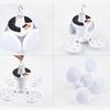 Deformable LED Bulb Folding White Spherical Solar LED Emergency Light Bulb for Outdoor Camping Night Market USB Dual