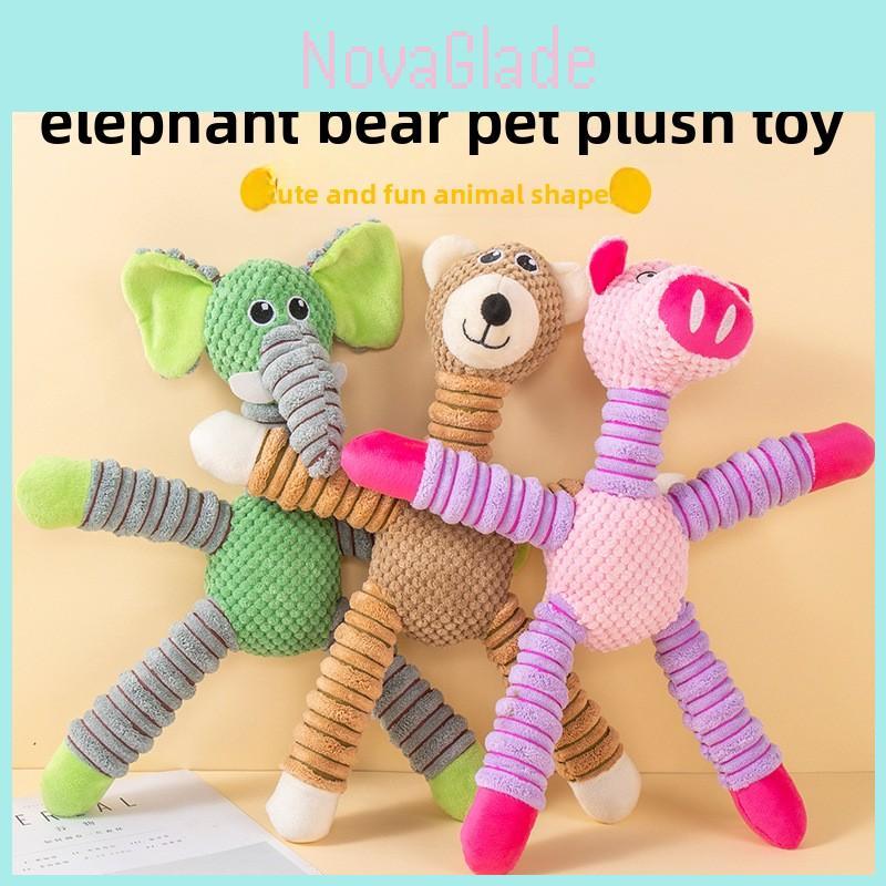 Plush Elephant Sound Toy For Pets With Durable Material Perfect For Playful Dogs