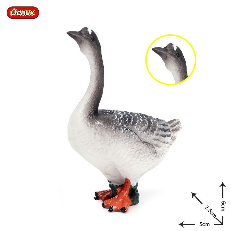 Oenux Модель Домашней Птицы Симуляция Гусь Лебедь Стая Утки Статуэтки Фермерских Животных Миниатюрная Фигурка Образование Детская Игрушка