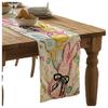 Easter Table Runner, 33X275Cm, Colorful Bunnies