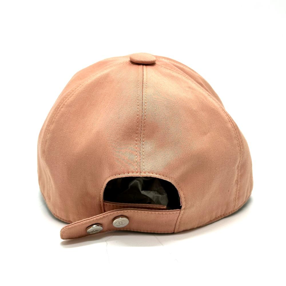 CHANEL AA9698 CC Mark sequins Baseball Apparel cap cotton pink