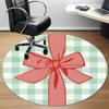 1pc Bow Ribbon Chair Carpet for Office Non Slip, Lightweight, Machine Washable Rug for Office Holiday Decor
