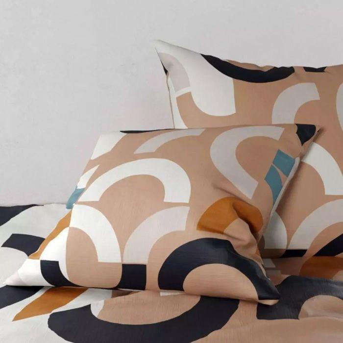 Parure De Lit - Igor - Housse De Couette 200x200 Cm - 2 Taies 63x63 Cm - Design Géométrique Moderne