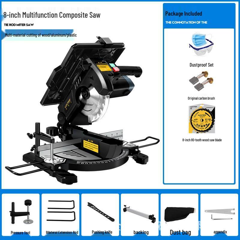 LUXTER 8" Multifunctional Woodworking Compound Table Saw
