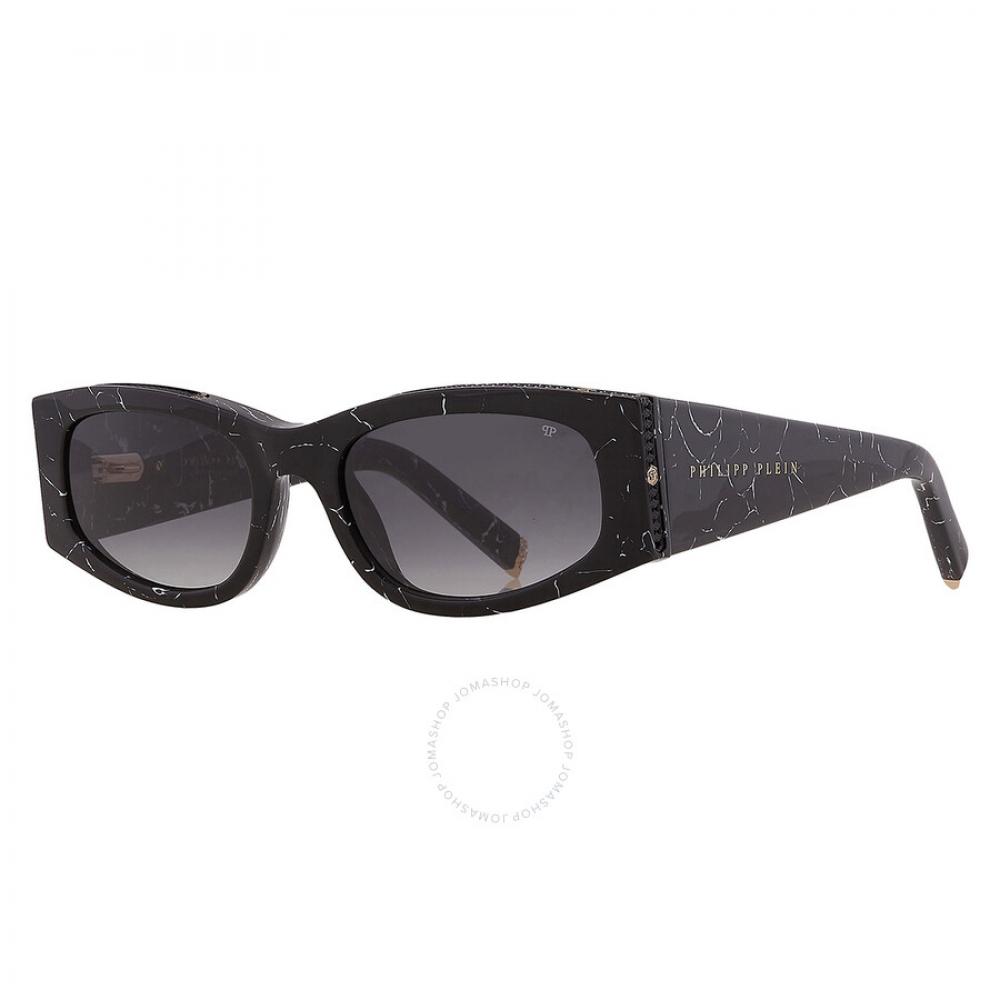 Philipp Plein Grey Gradient Oval Ladies Sunglasses Spp025s 0869 55